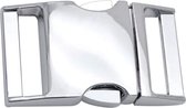 Paracord metalen buckle / sluiting - silver breed