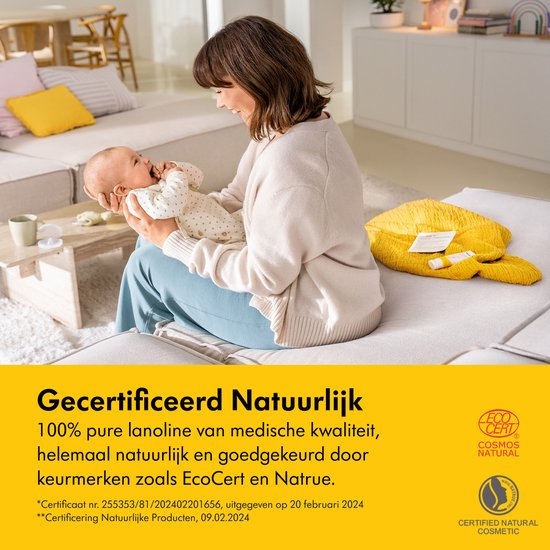 Medela Purelan Tepelzalf - Lanoline tepelcrème - snelle verlichting bij pijnlijke tepels - Tube 37gr