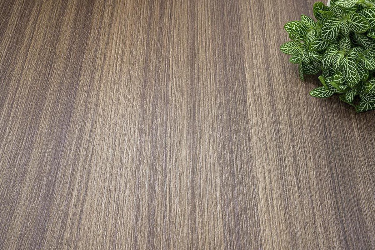 VNSTRA Wrapfolie Keuken & Interieur | Brown Teak Houtlook | Zelfklevende, Krasbestendige Keukenwrap Folie | 122x100cm | Realistische Teakhoutstructuur | Voor Meubels, Wanden & Keukenkastjes | Easy DIY