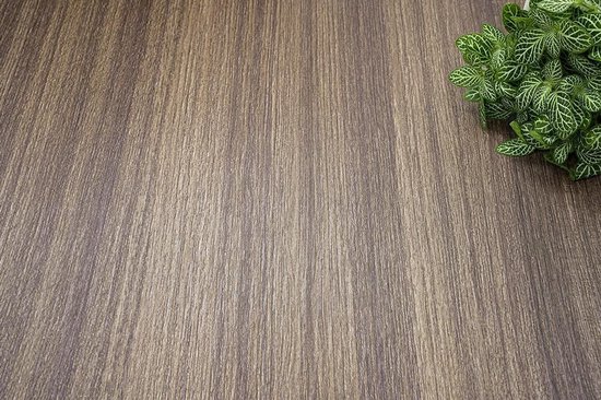 VNSTRA Wrapfolie Keuken & Interieur | Brown Teak Houtlook | Zelfklevende, Krasbestendige Keukenwrap Folie | 122x100cm | Realistische Teakhoutstructuur | Voor Meubels, Wanden & Keukenkastjes | Easy DIY