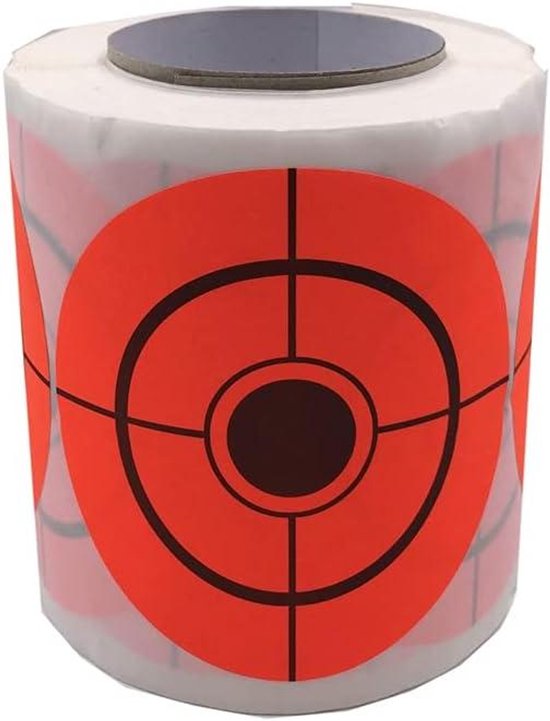 RAM Tactical doel stickers - 250 stuks oranje schietkaart targets