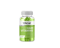 LifeCell Hair Vitamins – 60 Gummies – Haarvitaminen met Biotine & Zink – Vitamine A, B12, C & E – Voedingssupplement – Perziksmaak