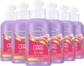 Andrélon Versterkende Leave-in Haarcrème - Levendig Lang - verrijkt met biotine - 6 x 200 ml