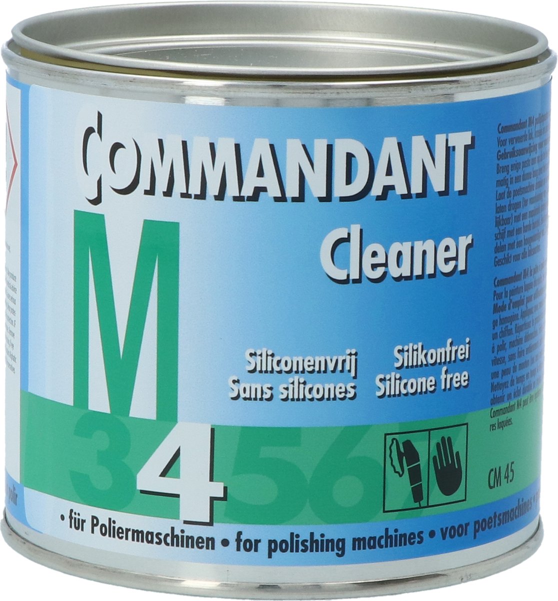 Commandant Cleaner M4 - Voor poetsmachine - Autolak reinigen - Geeft nieuwe glans - Polijstende werking - Verwijdert krasjes - Siliconen Vrij - 500g