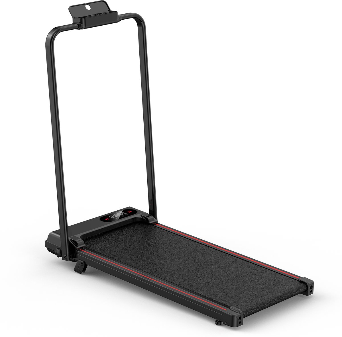 Opvouwbare loopband - 2 in 1 elektrische loopband - 1-10 Km/u instelbare snelheid - met armsteun en LED-scherm - Zwart