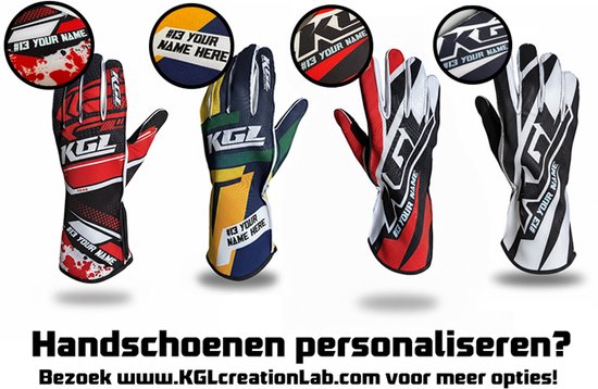KGL Ayrton Spirit (Sim) Racing Handschoenen - M van Merkloos — afbeelding 2