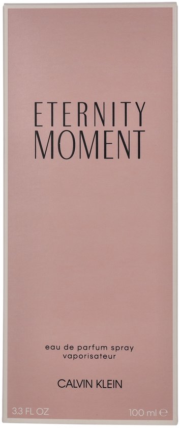 Boîte pour Calvin Klein Eternity Moment vaporisateur Eau de parfum 100 ml.