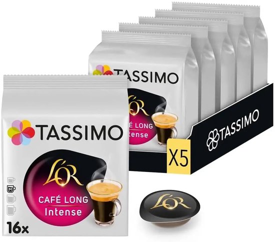 Tassimo L'OR Café Long Intenso Coffee T-Pods 80 dosettes de Café