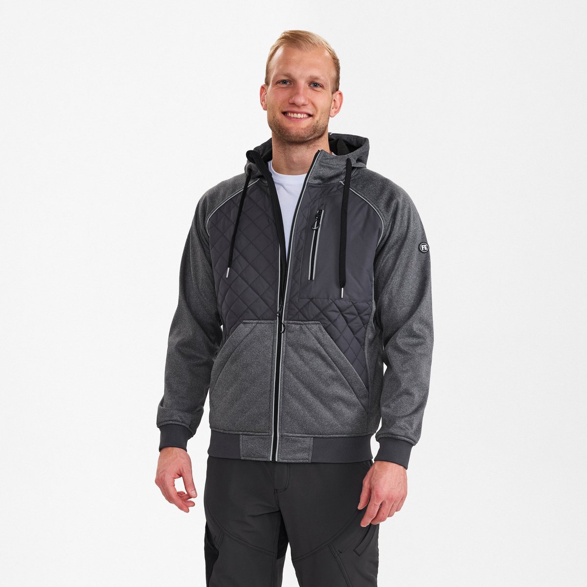 Engel X-treme softshelljack met capuchon 1361-207 - Anthracite Grey - 4XL