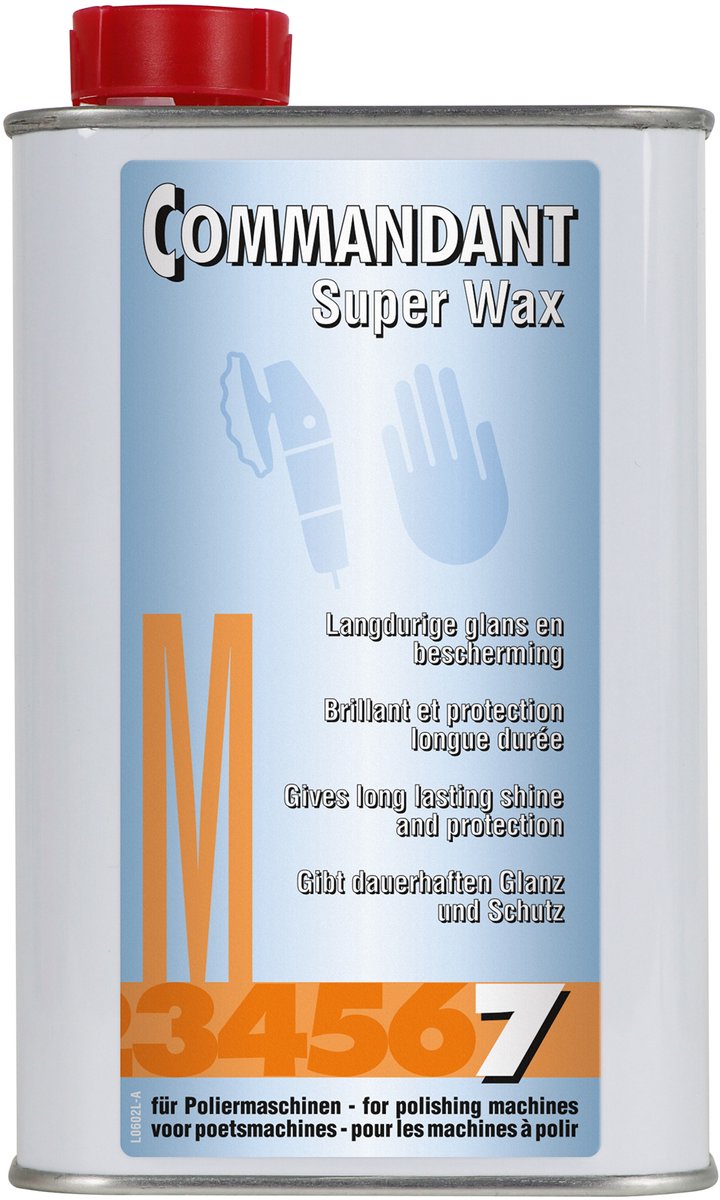 Commandant Super Wax M7 - Geeft diepe glans - Langdurige bescherming - Voor alle lakken/polyester - 500g