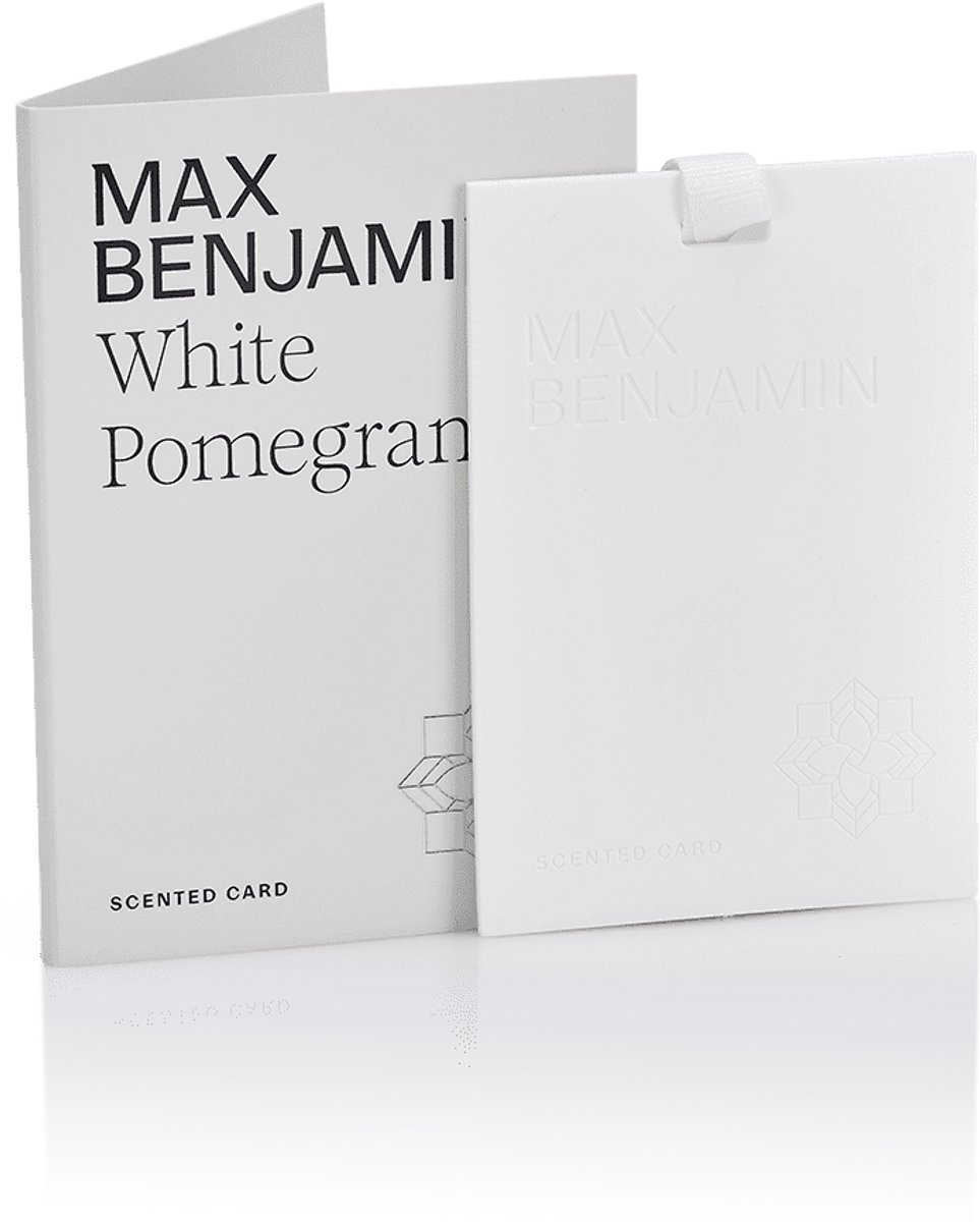 Max Benjamin - geurkaart - white pomegranate