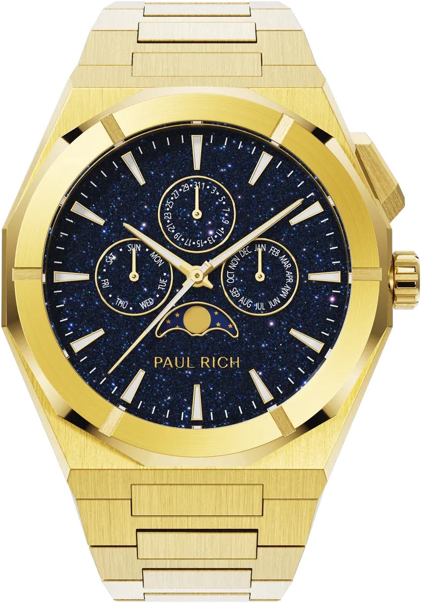 Paul Rich Moonphase Star Dust II Gold MOON02 horloge