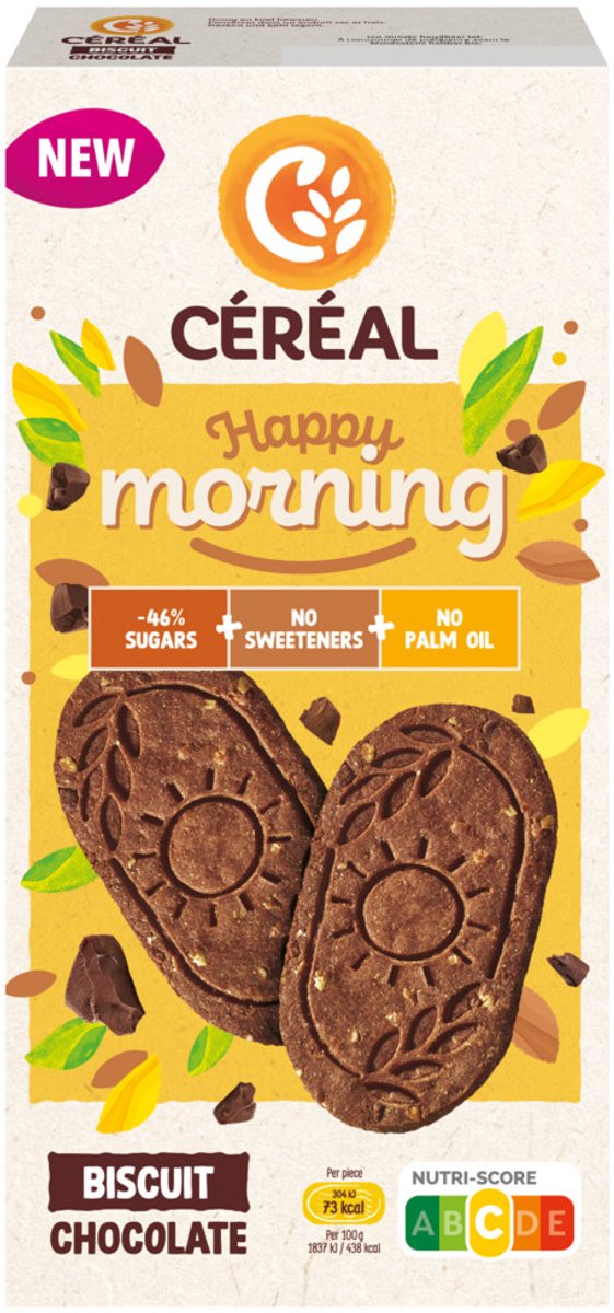 Céréal Happy Morning Biscuit Chocolade - 200 gr