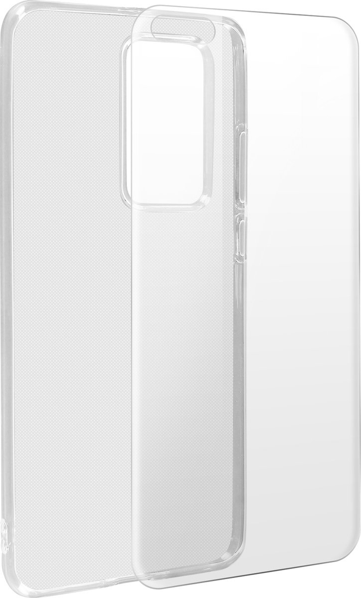 Hoes geschikt voor Huawei P40 Pro Siliconen + Gehard Glas 9H Transparant