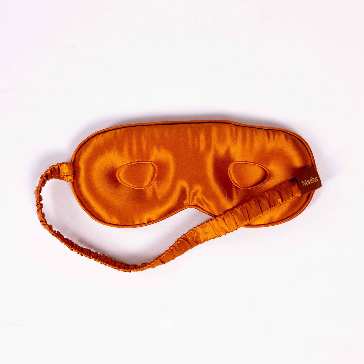 Maéhs oogmasker slaapmasker van zijde met 3-D design - kleur Rust - eye mask 100% verduisterend - cadeautip - mannen - vrouwen - unisex