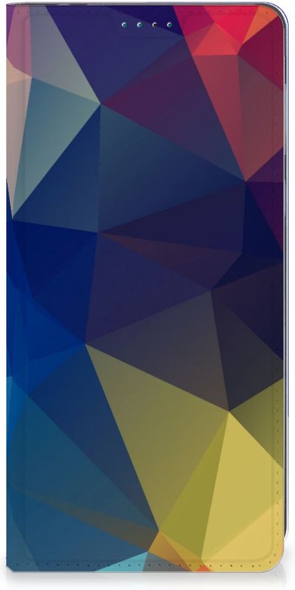 Bookcase Motorola Moto E13 4G Telefoon Hoesje Polygon Dark