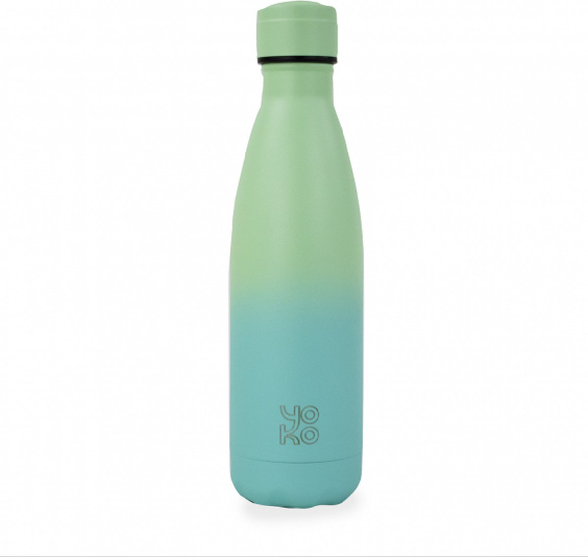 Yoko Design Drinkfles Thermosfles Blauw Munt Groen 500 ml