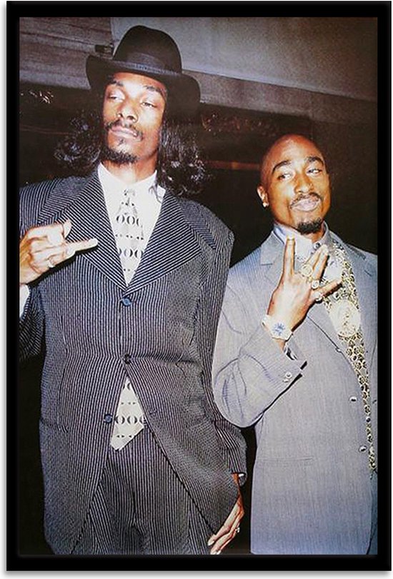 Ingelijste Poster Snoop Dogg and Tupac 61x91.5cm