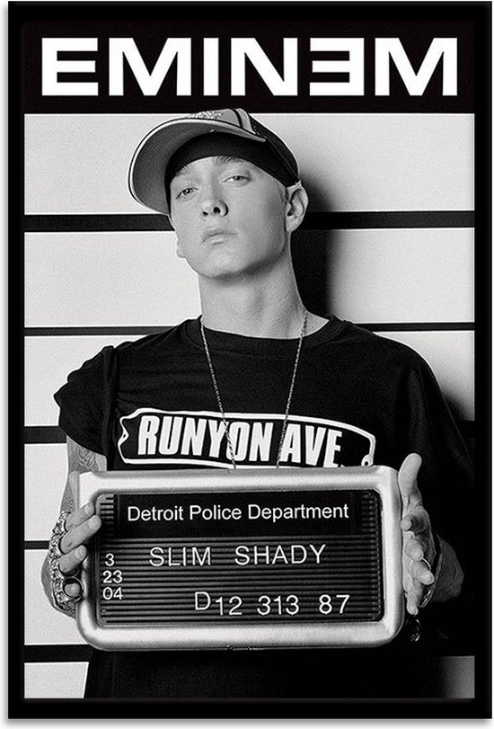 Ingelijste Poster Eminem Mugshot 61x91.5cm
