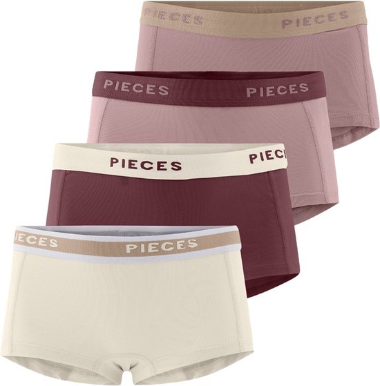 Pieces 4-Pack Dames shorts - Solid - L.