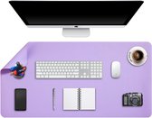 Bol.com Grote bureauonderlegger bureaumat bureaubescherming schrijfblok voor laptop/toetsenbord/muis dubbelzijdig gebruik PU-lee... aanbieding