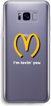 Case Company® - Hoesje geschikt voor Samsung Galaxy S8 hoesje - I'm lovin' you - Soft Cover Telefoonhoesje - Bescherming aan alle Kanten en Schermrand