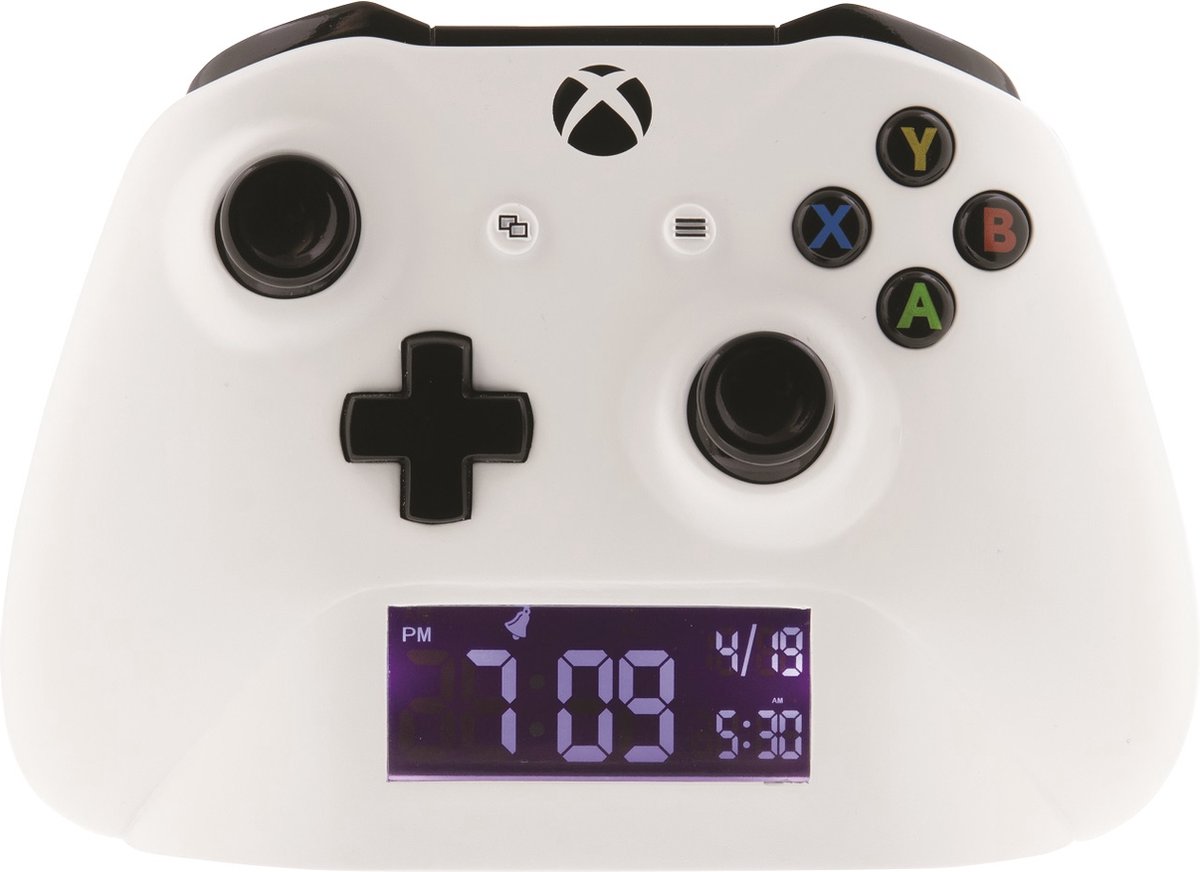 Paladone Products Ltd Xbox controller - wekkerradio - wit - 15.1cm