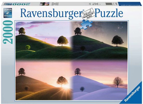 Ravensburger Puzzle Arbres et montagnes maussades - Puzzle - 2000 pièces |  bol