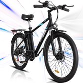 Hitway Elektrische Fiets | Elektrische mountainbike | 14AH | 26 Inch | 250W Motor | Zwart |