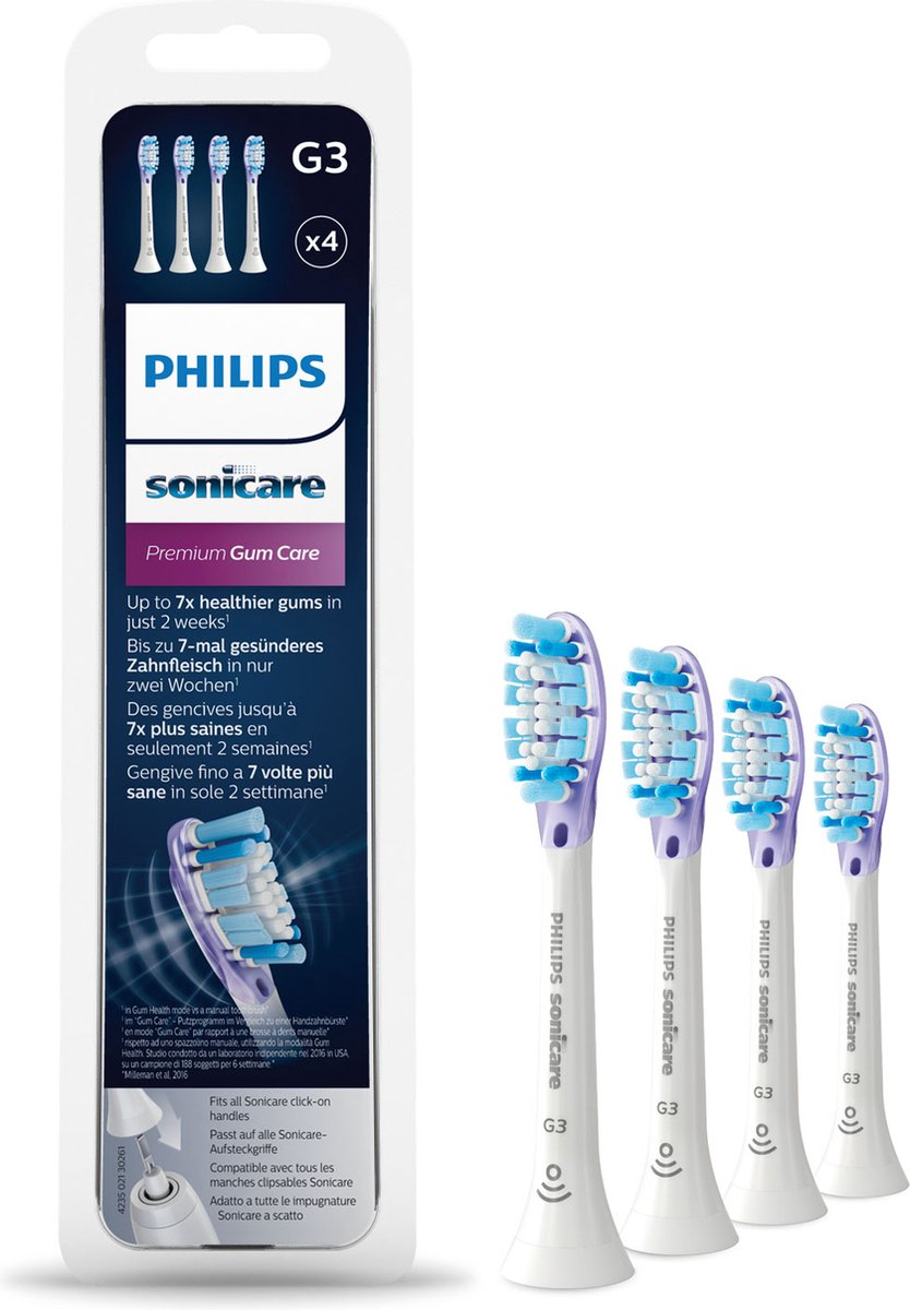 Philips Sonicare Premium GumCare HX9054/17 - Opzetborstel - 4 stuks - Philips