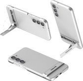 Hoesje met Standaard Kickstand Back Cover Zilver Geschikt voor Samsung Galaxy S23