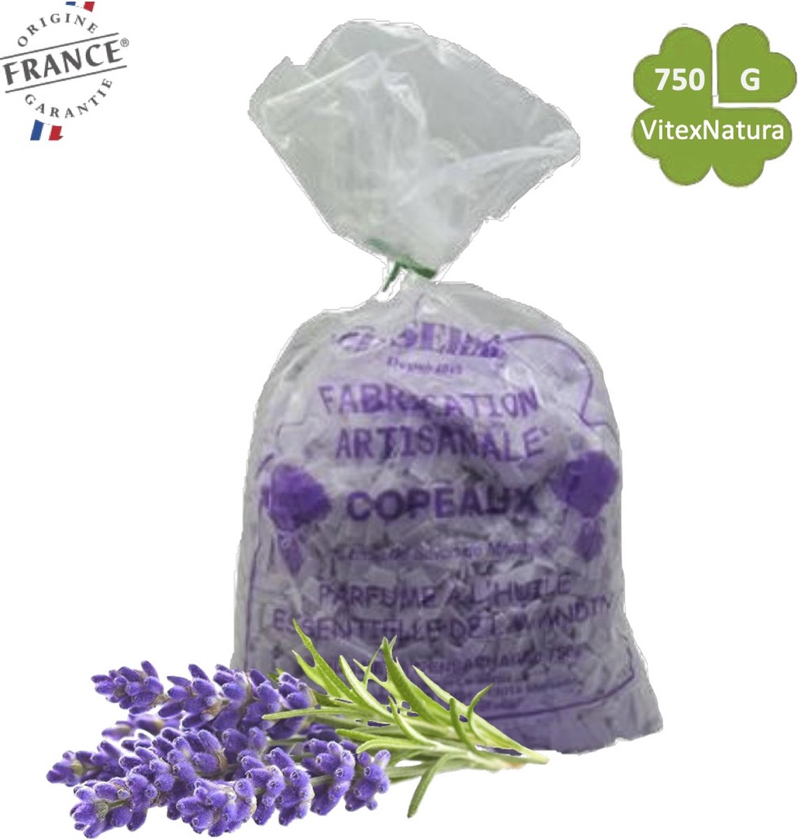 Marseille zeep zeepvlokken lavendel | 1x 750g | Ecologisch en Milieuvriendelijk | Le Serail