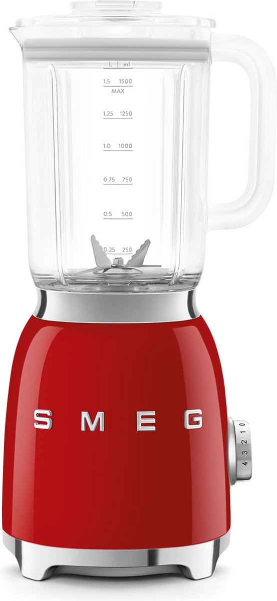 SMEG BLF03RDEU - Blender - Rood - 800W - 15L - Jaren '50 Stijl