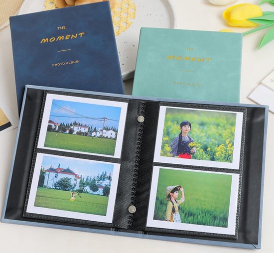 VYNZOR Fotoalbum met 64 vakken, compatibel met mini-fotoalbum voor