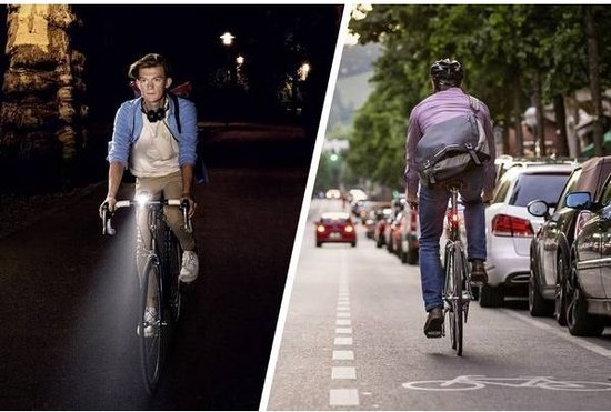 Sigma Aura 35 Fietsverlichtingsset - 35 lux + Nugget II USB achterlicht — afbeelding 5