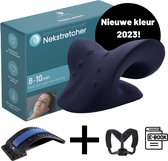 NEW2075 improve your wellness - massageapparaten - backstretcher-Nekstretcher-rug corrector-zwart-Body Package-zwart