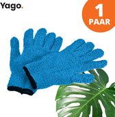 Yago Microvezel Handschoenen om Stof te verwijderen - Blauw | Extra absorberend | Stofvrij | Planten | Auto | Eenvoudig schoonmaken - Blauw | Lampen | Stofmagneet | One size fits all | Duurzaam | Geen krassen