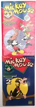 Mickey Mouse 50jaar Verjaardagsalbums 1 + 2 - 1987 - Reclame strips door Dreft