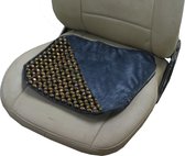 Houten Buttdy massage kussen - Zitkussen voor vliegtuig/ bureaustoel - met ventilerende houten kralen - Obbomed SW-7100
