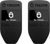 2x Trezor One - Voordeelbundel - Hardware Wallet - Zwart