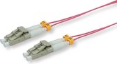ROLINE Glasvezel kabel, dun, 50/125µm OM4, LSOH, LC/LC, violet, 10 m