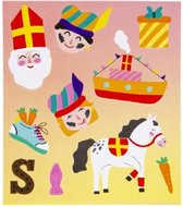 Sinterklaas Stickervel - Cadeastickers - Knutselen - Pakjesavond - Sinterklaasavond - Deco - Stickers -Schoen (2xvel)