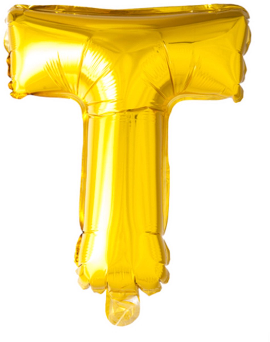 Folie Ballon Letter 16″ T - Goud | 41 cm