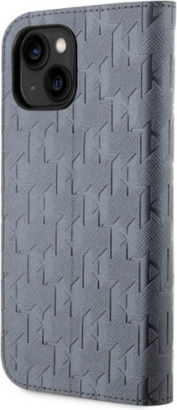 Karl Lagerfeld iPhone 14 Pro Max Book Case Saffiano Monogram Black