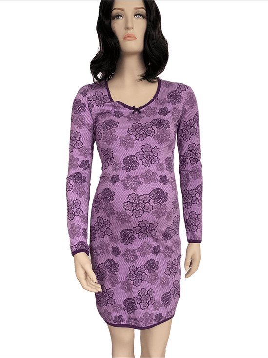 NACHTKLEDING CHARLIE CHOE - PURPLE LACE maat L