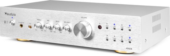 Stereo versterker - Audizio AD420A - 4-kanaals hifi versterker met Bluetooth - Subwoofer aansluiting — afbeelding 5