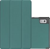 Hoesje Geschikt voor Lenovo Tab M9 Hoesje Case Hard Cover Hoes Book Case - Donkergroen