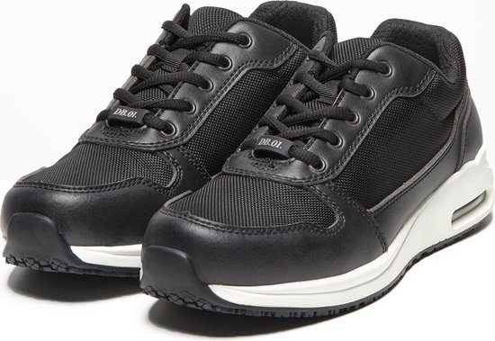 BSS Shoes Dyanne Beekman DB.01. werkschoenen Black White Wasbaar Antislip . bol
