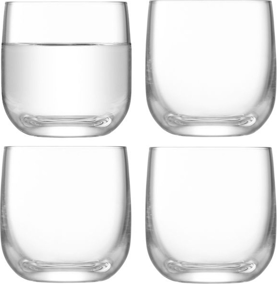 L.S.A. - Borough Shotglas 75 ml Set van 4 Stuks - Transparant