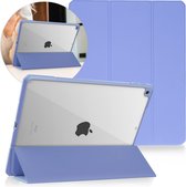 iMoshion Tablet Hoes Geschikt voor iPad 8 (2020) 8e generatie / iPad 7 (2019) 7e generatie / iPad 9 (2021) 9e generatie - iMoshion Trifold Hardcase Bookcase - Paars